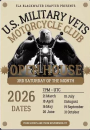 Event flyer for FLA 15 Open House